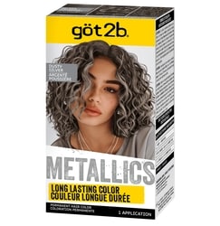 Metallics Permanent Hair Colour, M72 Dusty Silver, 1 Application