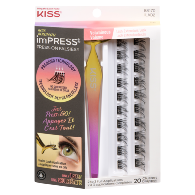 Kiss Impress Press-On Falsies Eyelashes, Voluminous 1 ea, $29.99/1ea