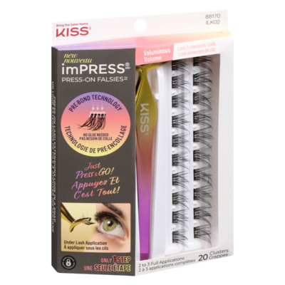 Impress Press-On Falsies Eyelashes, Voluminous