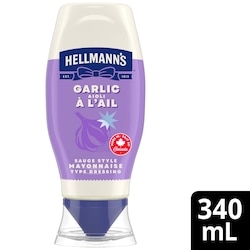 Hellmann's Mayonnaise Type Dressing, Garlic Aioli  340 ml, $1.76/100ml
