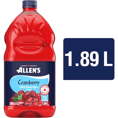 Allen's Cranberry Diet Beverage 1.89 l, $0.24/100ml