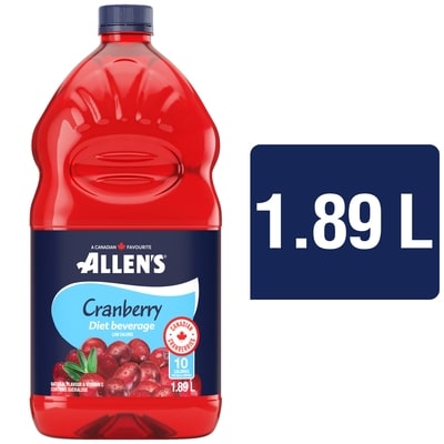 Allen's Cranberry Diet Beverage 1.89 l, $0.20/100ml