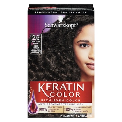 Schwarzkopf Rich even color 2.6 noir soyeux 60 ml, 30,82 $/100ml