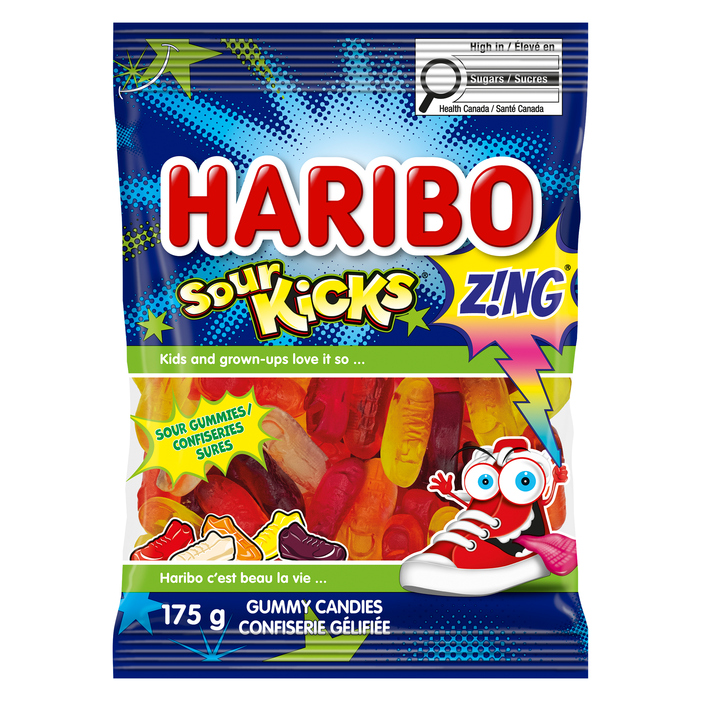 Haribo Sour Kicks Z!Ng Gummy Candies Share Size - 175 g | Atlantic