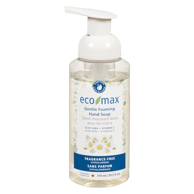 Eco-Max Savon moussant doux pour les mains sans parfum 310 ml, 1,29 $/100ml