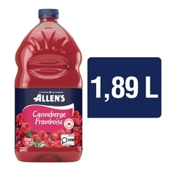 Allen’s Cocktail de canneberge et framboise 1.89 l, 0,25 $/100ml