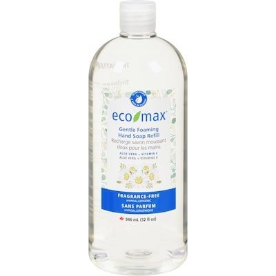 Eco-Max Gentle Foaming Hand Soap Refill Fragrance-Free 946 ml, $1.27/100ml