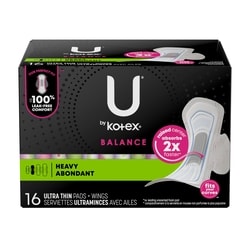 Balance Ultra Thin Pads with Wings, Heavy Absorbency, 16 Count