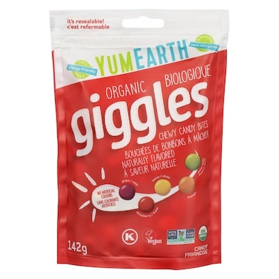 Yum Earth Biologique giggles friandise 142 g, 8,44 $/100g
