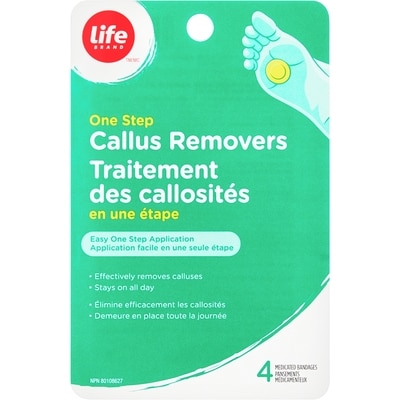 Life Traitement des callosités en une étape 4 ea, 2,00 $/1ch