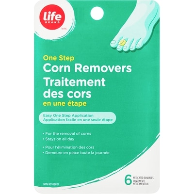 Life Traitement des cors en une étape 6 ea, 1,33 $/1ch