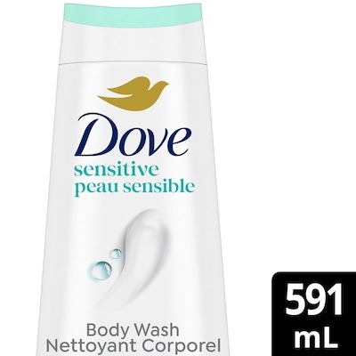 Dove Nettoyant Corporel Peau Sensible Formule Hypoallergénique 591 ml, 1,65 $/100ml