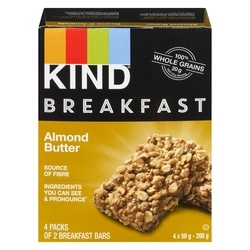 Kind Breakfast Almond Butter Bar 4x50.0 g, $2.50/100g