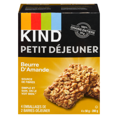 Kind Barre Petit Déjeuner Beurre d'amande 4x50.0 g, 3,00 $/100g