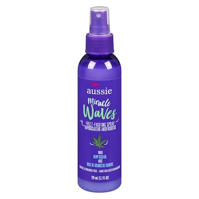Aussie Miracle Waves Frizz-Fighting Spray with Hemp Seed Oil, Paraben Free, Sulfate Free 170 ml, $5.88/100ml