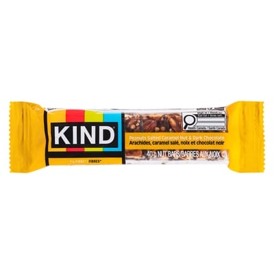 Kind Peanuts Salted Caramel Nut & Dark Chocolate Bar 40 g, $6.23/100g