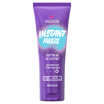Aussie Instant Freeze Sculpting Gel for Curly Hair, Straight Hair, and Wavy Hair 198 g, $4.04/100g