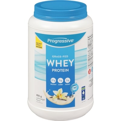 Progressive Whey Protein Protein Drink Mix Grass-Fed Vanilla Delight Flavour 850 g, $62.34/100g