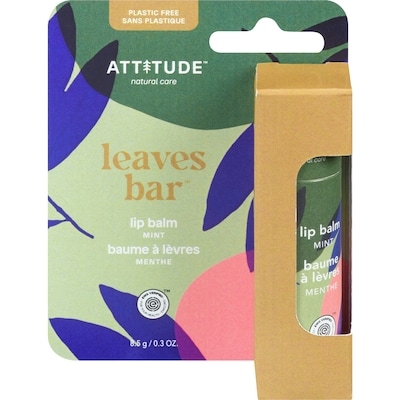 Attitude Leaves Bar Lip Balm Mint 8.5 g, $76.35/100g