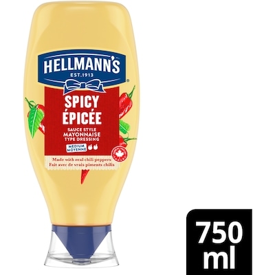 Hellmann's Mayonnaise Type Dressing, Made with Real Chili Peppers 750 ml, $1.07/100ml