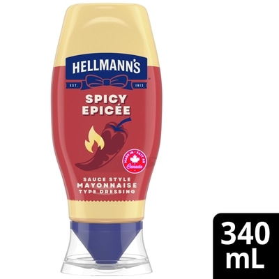 Hellmann's Spicy Mayonnaise Real Sriracha Chili Peppers Squeezable Bottle 340 ml, $1.47/100ml
