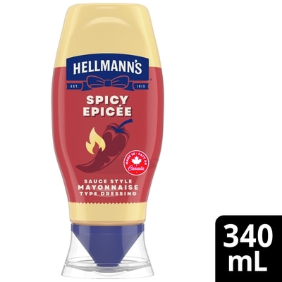 Hellmann's Spicy Mayonnaise Dressing Made with Real Chili Peppers, Gluten‑Free 340 ml, $1.62/100ml