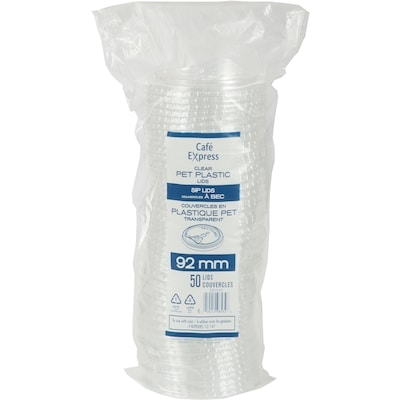 Cafe Escapes Couvercle à siroter de 92mm 50/Pqt 50 ea, 0,07 $/1ch