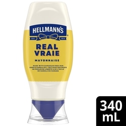 Hellmann’s Mayonnaise Vraie Pression 340 ml, 1,76 $/100ml
