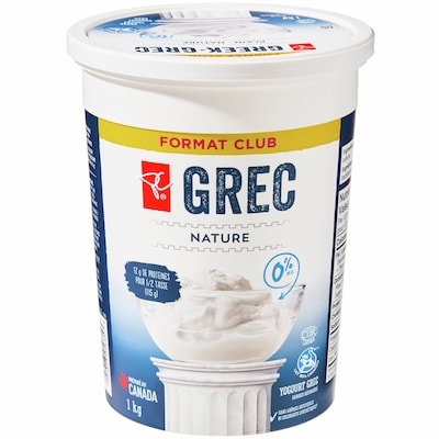 Plain Greek Yogurt Club Size 0% M.F.