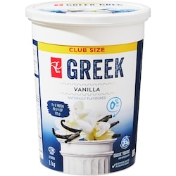 Vanilla Greek Yogurt 0% Club Size 