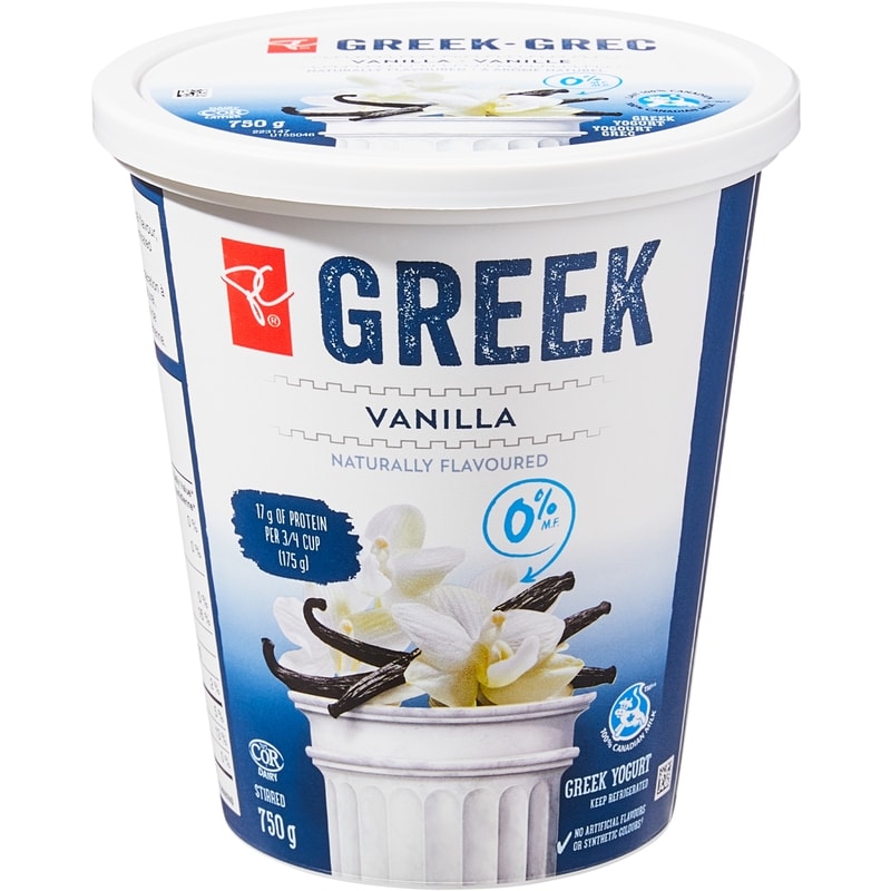 President's Choice Vanilla Greek Yogurt - 750 g | Zehrs