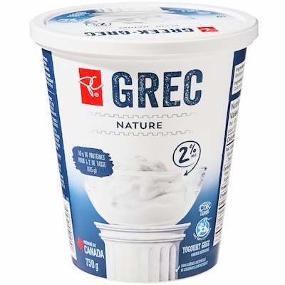 Yogourt grec nature de 2 % M.G.