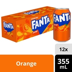 FANTA Soda Orange Can - 12x355.0 ml | Dominion Stores of Newfoundland