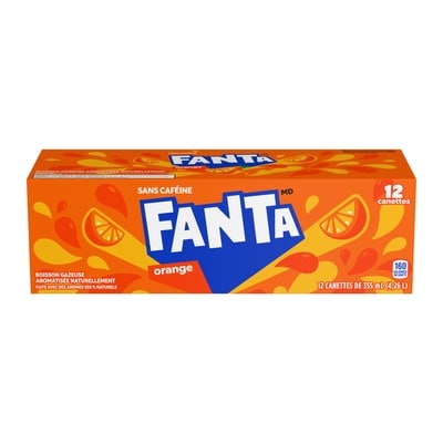Fanta Soda Orange Cannette 12x355.0 ml, 0,20 $/100ml