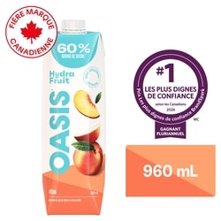 Oasis Breuvage de pêche HydraFruit 960 ml, 0,23 $/100ml