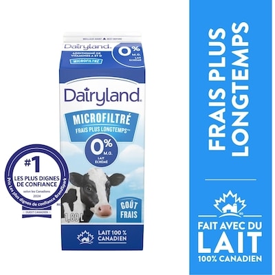 Dairyland Lait 0% microfiltré 1.89 l, 0,35 $/100ml