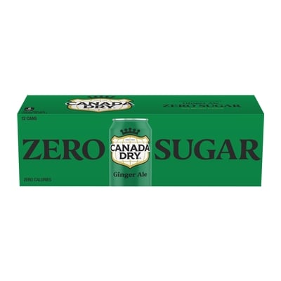 Canada Dry Ginger Ale Zero Sugar 12x355.0 ml, $0.21/100ml