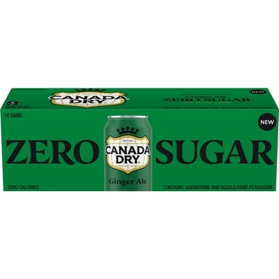 Canada Dry ZERO Sugar Ginger Ale, 12-Pack 12x355.0 ml, $0.19/100ml