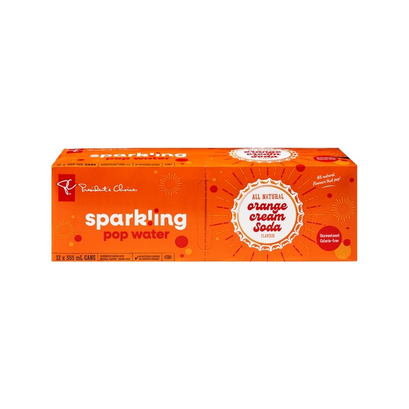 Orange Cream Soda Flavour Sparkling Water