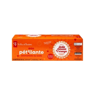 le Choix du Président Eau pétillante saveur soda mousse à l'orange 12x355.0 ml, 0,15 $/100ml