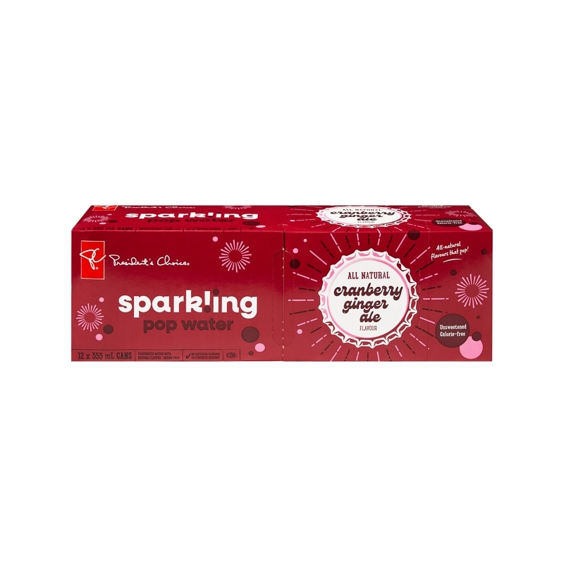 Cranberry Ginger Ale Flavour Sparkling Water