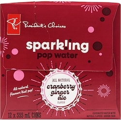 President's Choice Cranberry Ginger Ale Flavour Sparkling Water