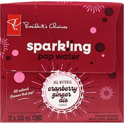 Cranberry Ginger Ale Flavour Sparkling Water