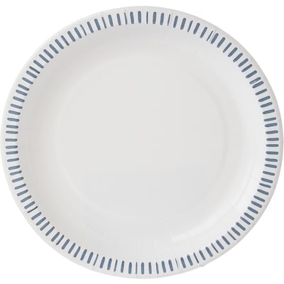Assiettes à lunch en papier, emballage de 40