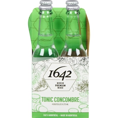 1642 Boisson pétillante tonic concombre 4x275.0 ml, 0,86 $/100ml