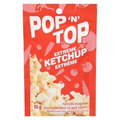 Pop n Top Assaisonnement de maïs soufflé ketchup extrême 15 g, 8,60 $/100g