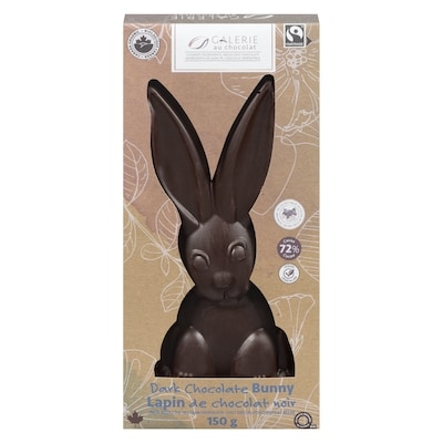 Galerie Au Chocolat Organic Dark Chocolate Bunny 72 % Cocoa 150 g, $6.99/100g