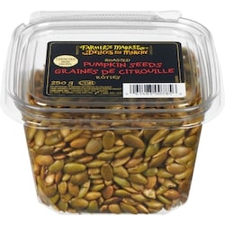 Délices du Marché Graines de citrouille rôties non salées 250 g, 3,20 $/100g