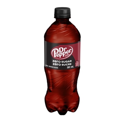 Dr Pepper Zero Sugar Soda 591 ml, $0.47/100ml
