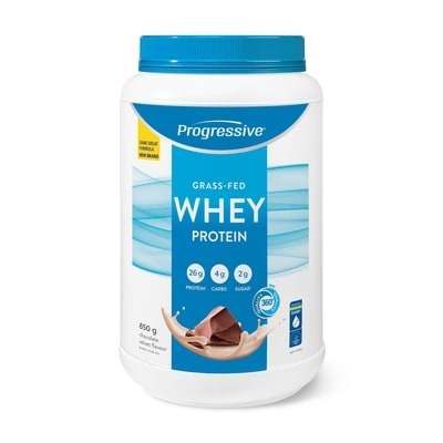 Progressive Whey Protein Protein Drink Mix Grass-Fed Chocolate Velvet Flavour 850 g, $6.94/100g